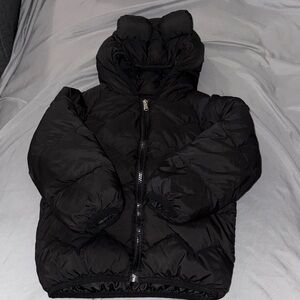Kids Black Puffer Jacket